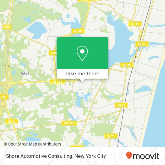 Shore Automotive Consulting map