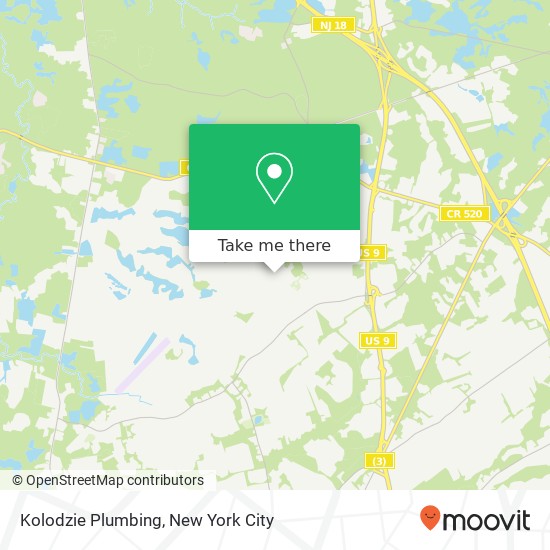Kolodzie Plumbing map