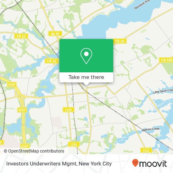 Investors Underwriters Mgmt map