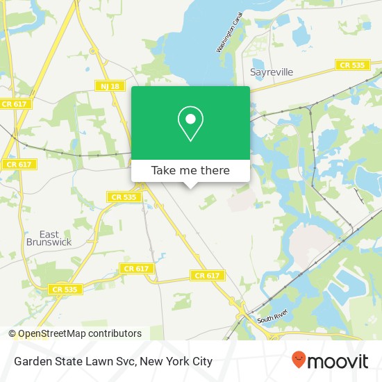 Mapa de Garden State Lawn Svc