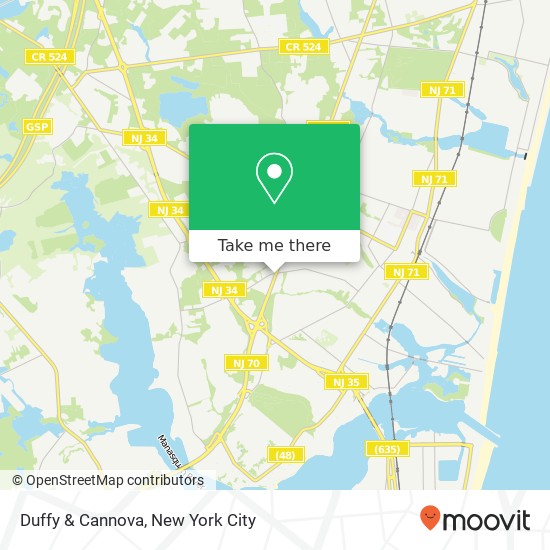 Mapa de Duffy & Cannova