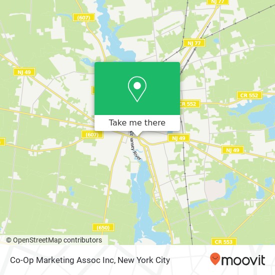 Co-Op Marketing Assoc Inc map