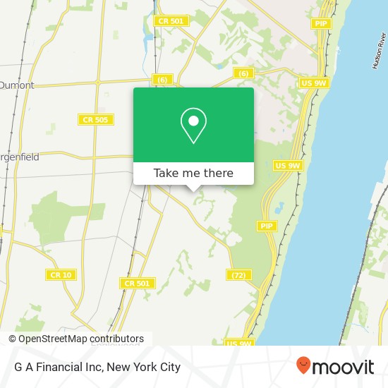 G A Financial Inc map