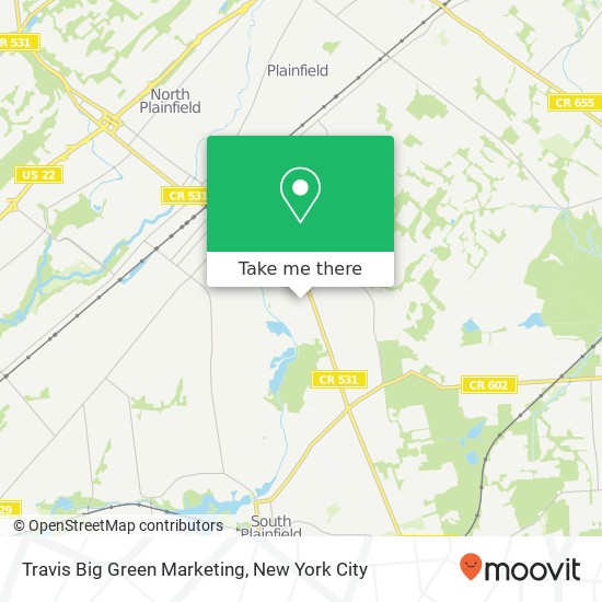 Mapa de Travis Big Green Marketing