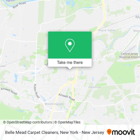 Belle Mead Carpet Cleaners map
