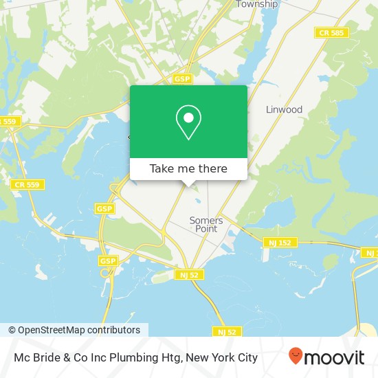 Mc Bride & Co Inc Plumbing Htg map