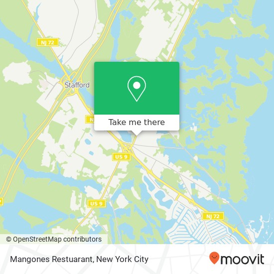 Mangones Restuarant map