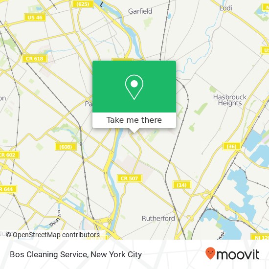 Mapa de Bos Cleaning Service