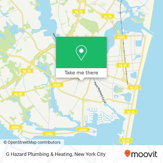 Mapa de G Hazard Plumbing & Heating