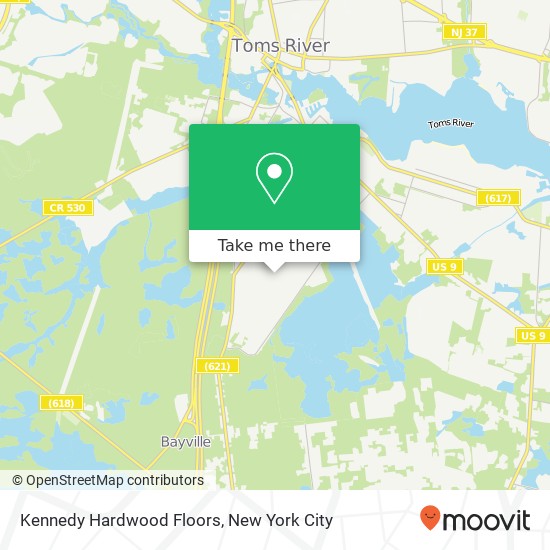 Mapa de Kennedy Hardwood Floors