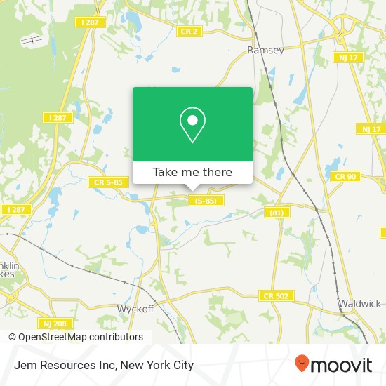 Jem Resources Inc map