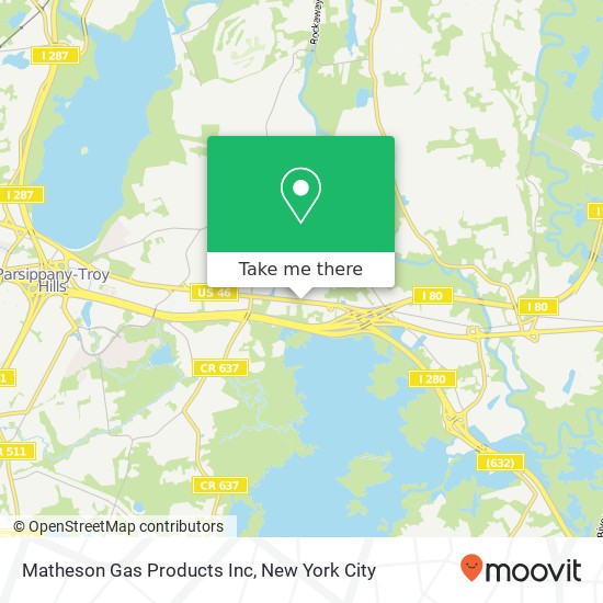 Matheson Gas Products Inc map