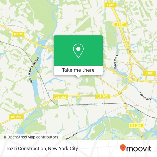 Tozzi Construction map