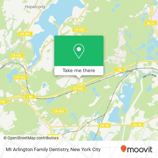 Mt Arlington Family Dentistry map