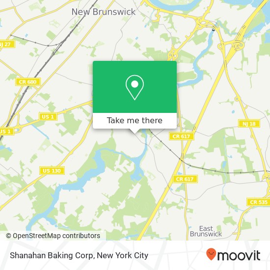 Mapa de Shanahan Baking Corp