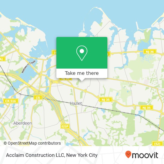 Acclaim Construction LLC map