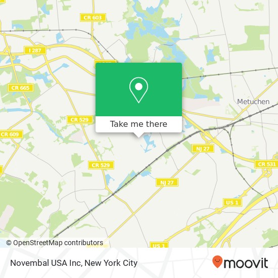 Novembal USA Inc map