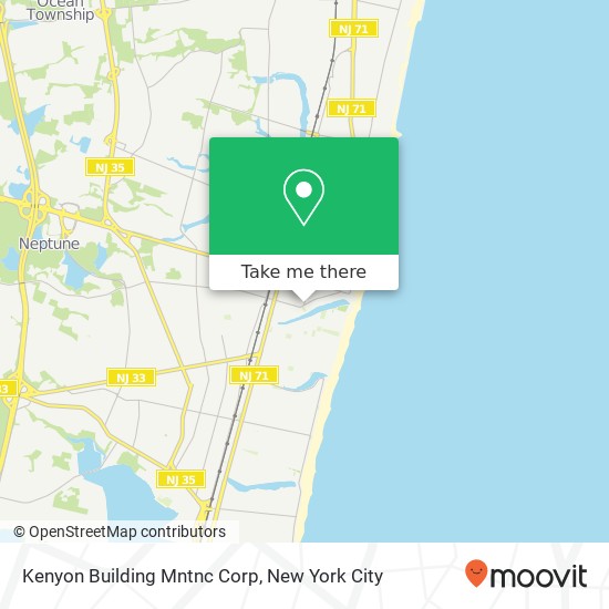 Kenyon Building Mntnc Corp map