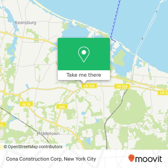 Cona Construction Corp map