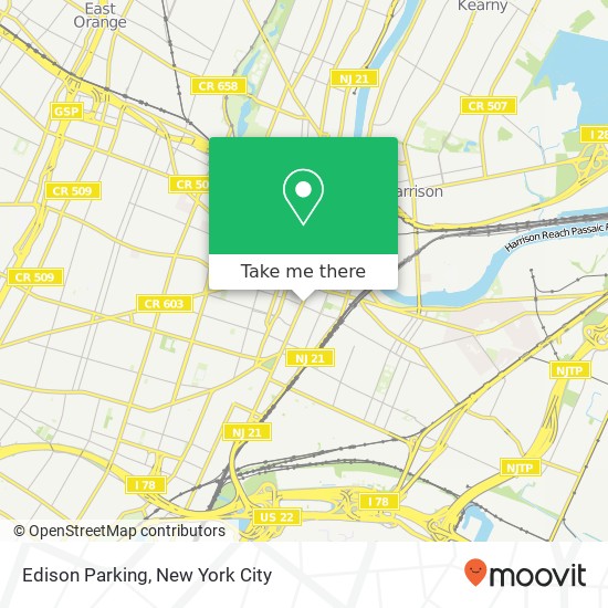 Mapa de Edison Parking