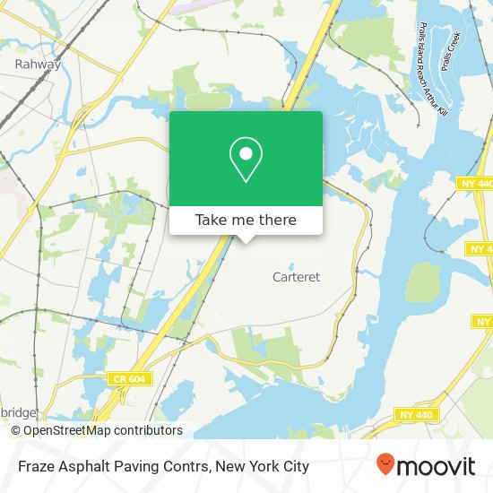 Fraze Asphalt Paving Contrs map