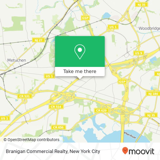 Branigan Commercial Realty map