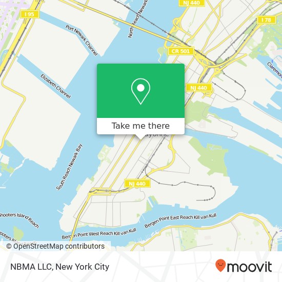 Mapa de NBMA LLC