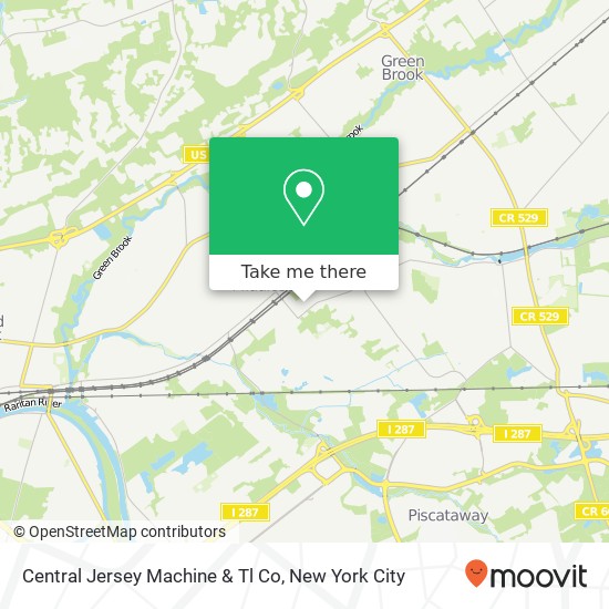 Mapa de Central Jersey Machine & Tl Co