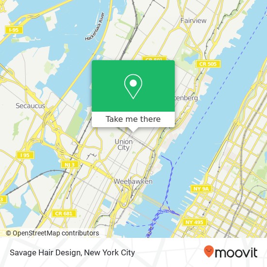 Savage Hair Design map