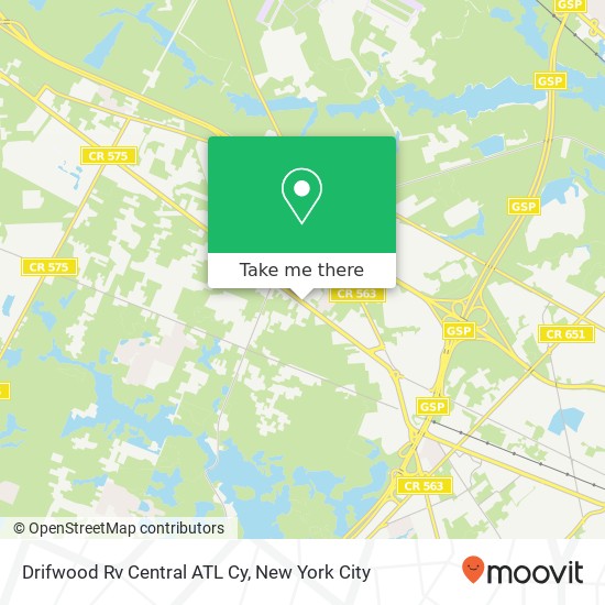 Mapa de Drifwood Rv Central ATL Cy