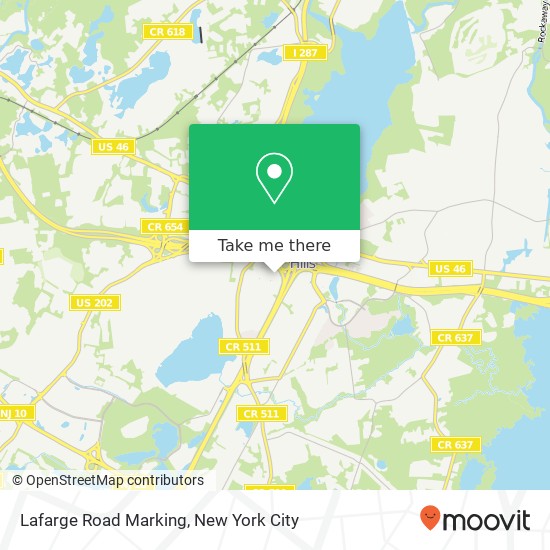 Lafarge Road Marking map