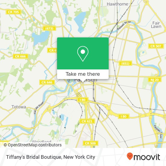 Mapa de Tiffany's Bridal Boutique