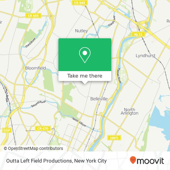 Mapa de Outta Left Field Productions