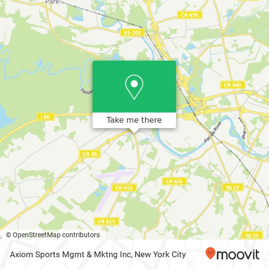 Mapa de Axiom Sports Mgmt & Mktng Inc