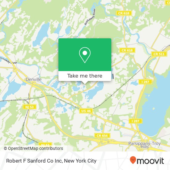 Robert F Sanford Co Inc map