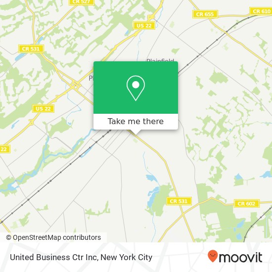 United Business Ctr Inc map