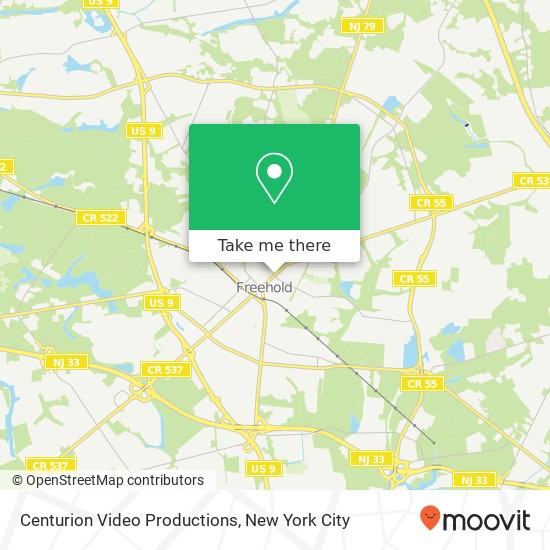 Centurion Video Productions map