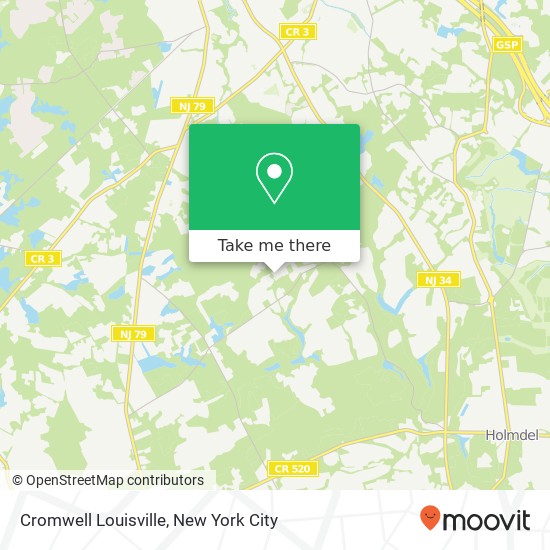 Cromwell Louisville map