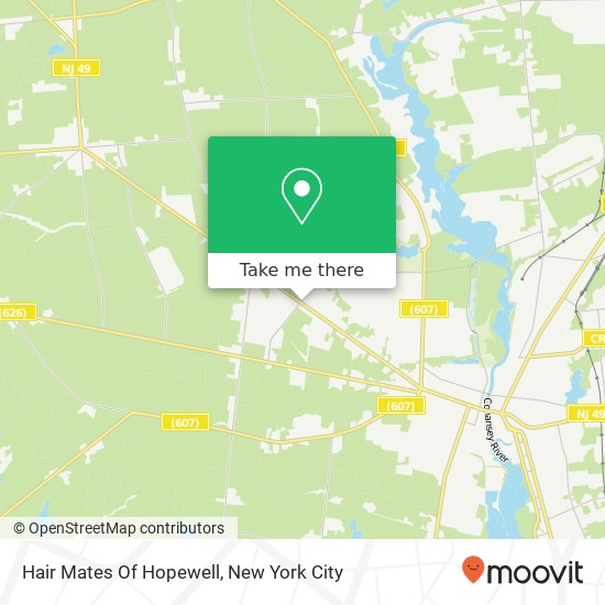 Hair Mates Of Hopewell map