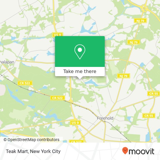 Teak Mart map