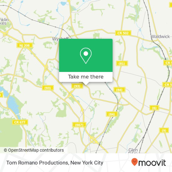 Mapa de Tom Romano Productions