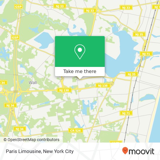 Paris Limousine map