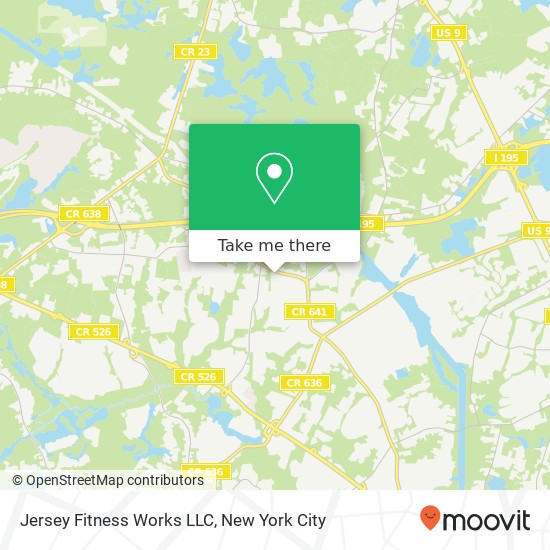 Jersey Fitness Works LLC map