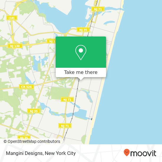 Mangini Designs map