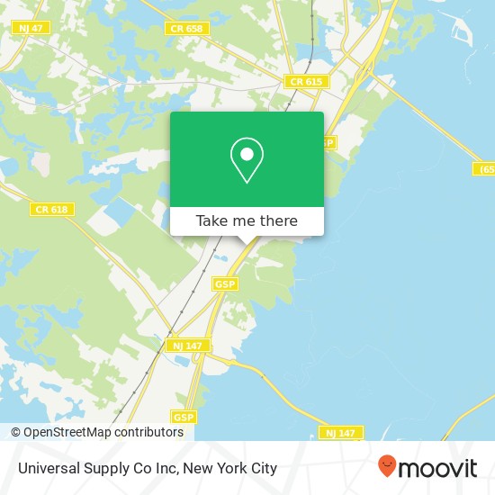 Universal Supply Co Inc map