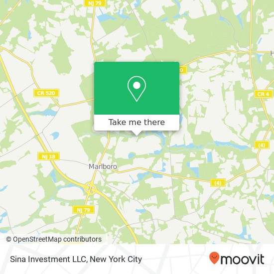 Mapa de Sina Investment LLC