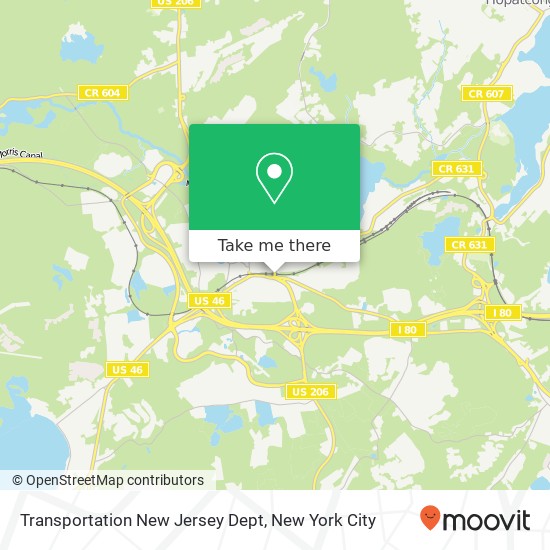 Mapa de Transportation New Jersey Dept