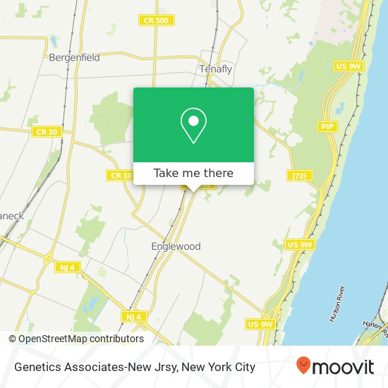 Mapa de Genetics Associates-New Jrsy