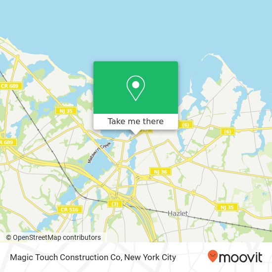 Mapa de Magic Touch Construction Co