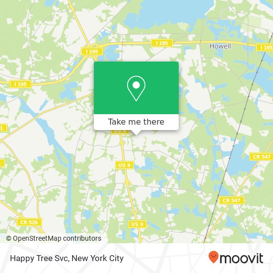 Happy Tree Svc map